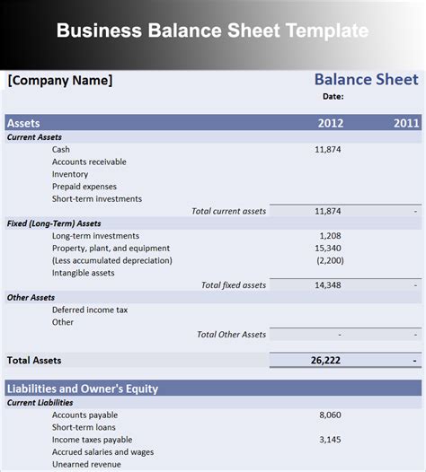 10 Balance Sheet Templates Word Excel Pdf Formats