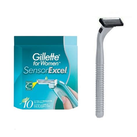 10 Gillette Sensor Women Excel Razor Blade Cartridges