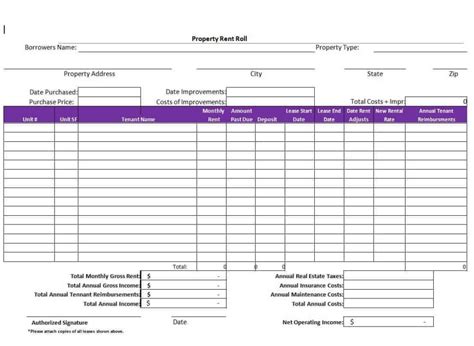 14 Easily Editable Rent Roll Templates Ms Word Templates Show