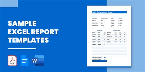 19 Excel Report Templates Sample Example Format