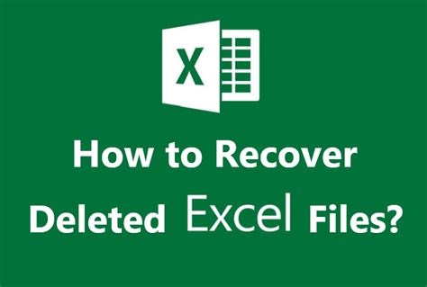 2 Ways To Recover Deleted Excel Document On Windows 11 10 8 7