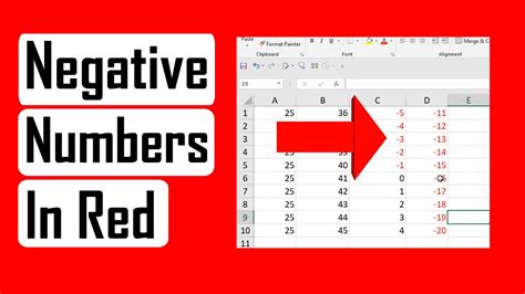 229 How To Highlight Negative Values In Red In Excel 2016 Youtube