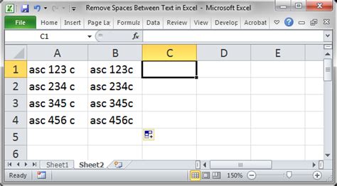 3 Methods To Remove Spaces Between Text In Excel Teachexcel Com