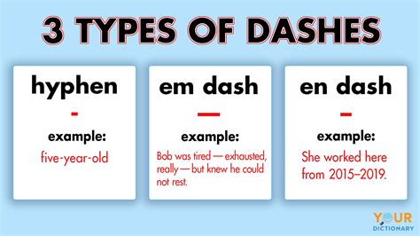 3 Types Of Dashes And Correct Usage In Writing