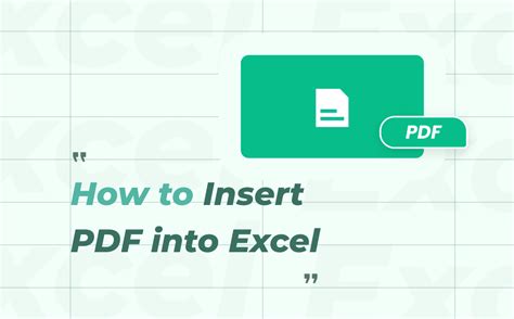 3 Ways To Insert Pdf Into Excel