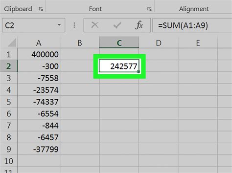 3 Ways To Subtract In Excel Wikihow