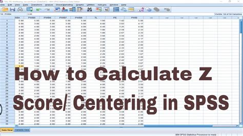 33 How To Calculate Z Score On Spss Connellfinnan