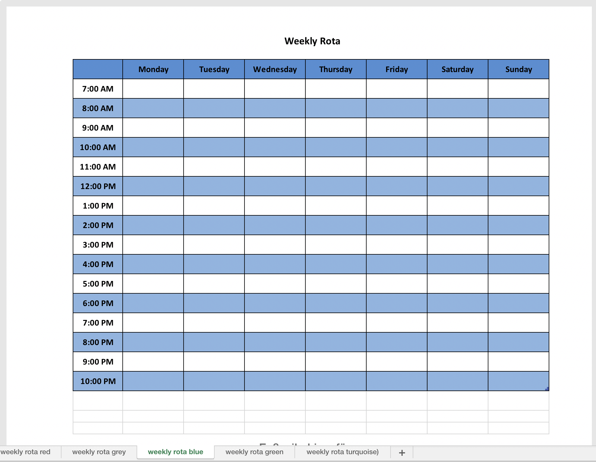 38 Weekly Planner Template Excel Page 3 Free To Edit Download