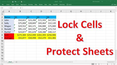 4 Best Methods To Lock Cells In Excel