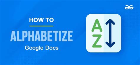 4 Easy Ways To Alphabetize In Google Docs