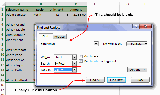 4 Easy Ways To Delete Blank Rows In Excel