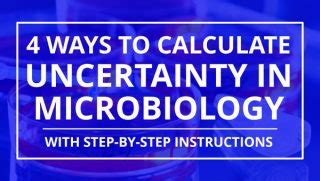 4 Ways To Calculate Uncertainty In Microbiology Labs