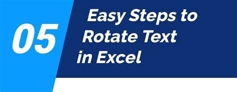 5 Easy Steps To Rotate Text In Excel Bizinfograph Blog