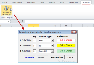 5 Excel Keyboard Shortcuts For Font Or Fill Colors Excel Campus