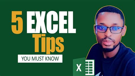 5 Excel Tips For Beginners 5 Best Strategies That Works Youtube