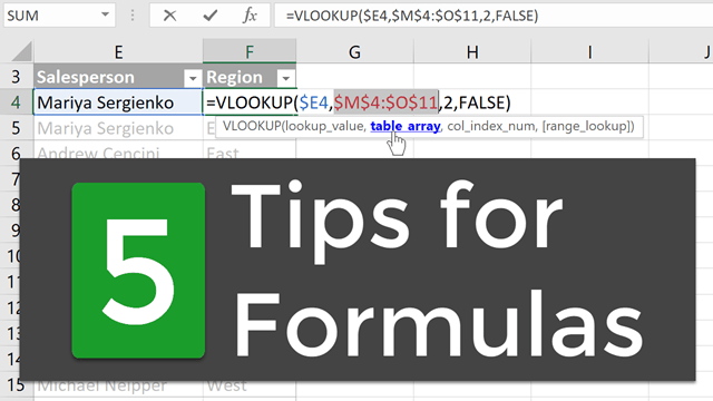 5 Formula Editing Tips For Excel Excel Campus Formula Excel Workbook