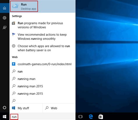 5 Methods To Open Run In Windows 10