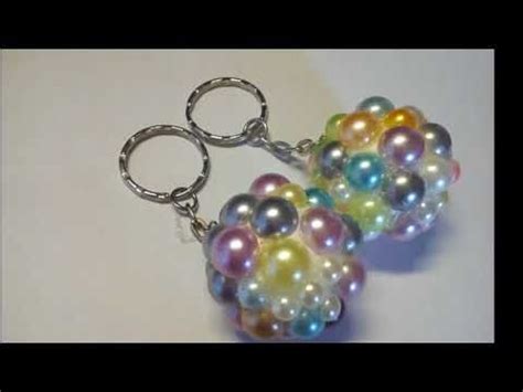 5 Way To Make Key Chain Using Styrofoam Ball Youtube Keychain Make