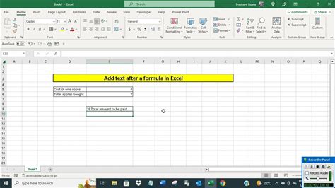 5 Ways To Add Text Excel Tutorials Templates