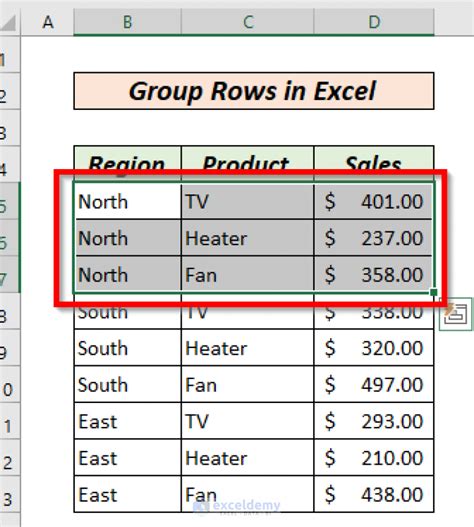 5 Ways To Group Rows Excel Tutorials Templates