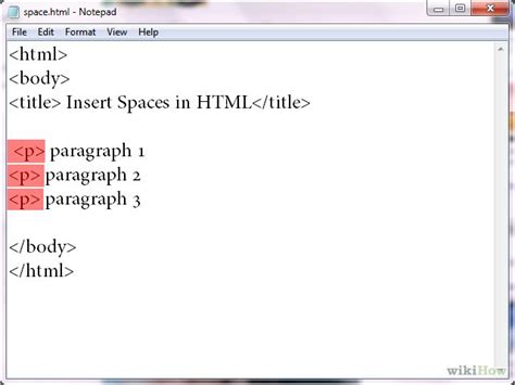 5 Ways To Insert Spaces In Html Wikihow Coding Words Text You