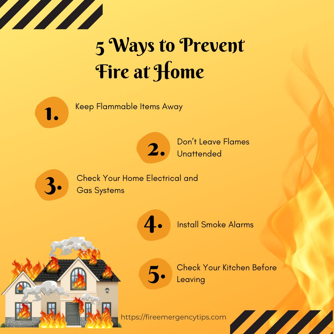 5 Ways To Prevent Fire At Home Fire Emergency Tips