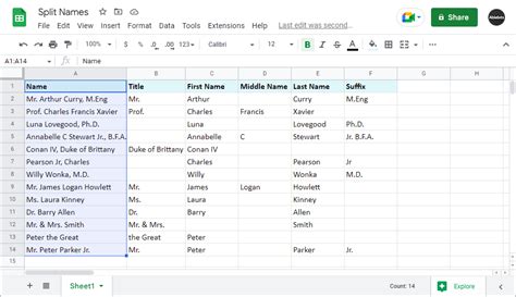 5 Ways To Separate Names In Google Sheets