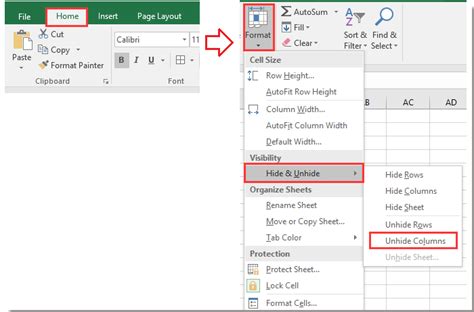 5 Ways To Unhide The First Row Or First Column In Microsoft Excel How To Excel