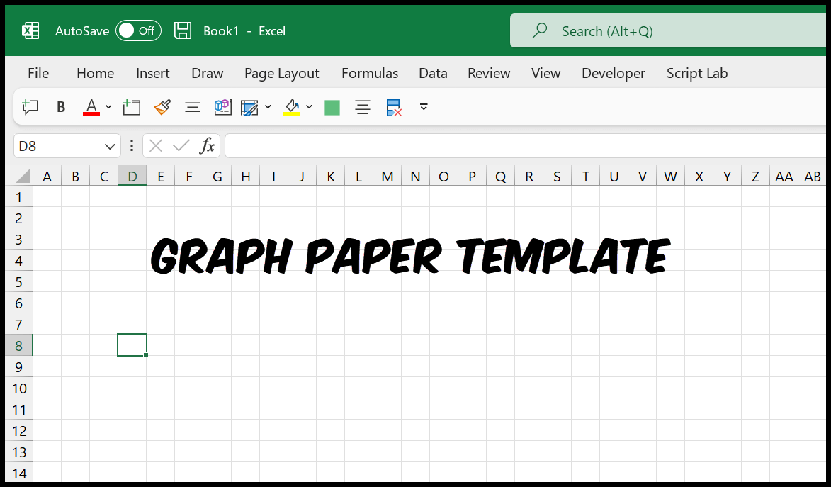 50 Create Graph Paper In Excel