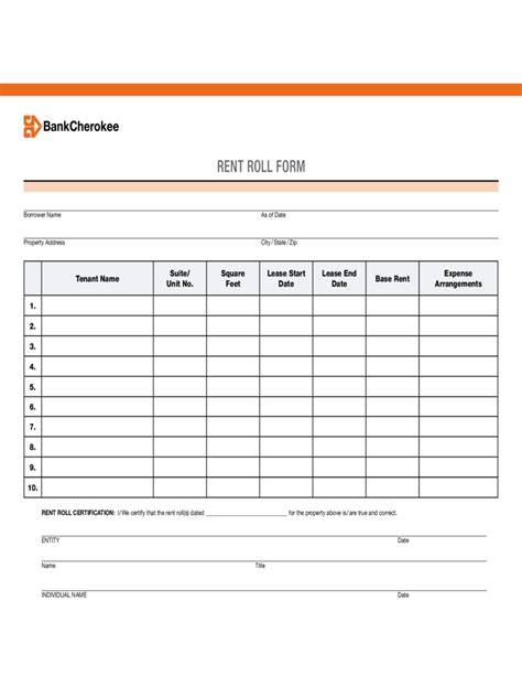 55 Free Rent Roll Templates Doc Pdf Excel Excelshe