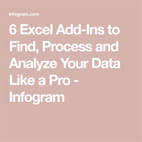 6 Excel Add Ins To Find Process And Analyze Your Data Like A Pro Infogram