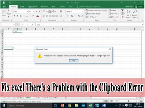 6 Fixes To Resolve Excel There Is A Problem With The Clipboard Error