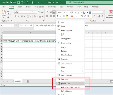 6 Practical Ways To Strikethrough Text And Data In Excel Upwork