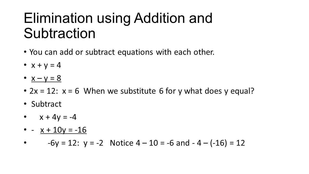 Adding Equations To Each Other Adrian S Class Portal