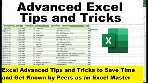 Advanced Excel Tips And Tricks Youtube