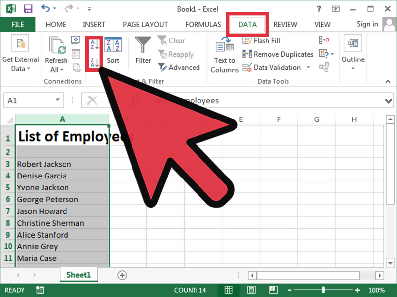 Arrange List Alphabetically In Excel How To Sort In Alphabetical