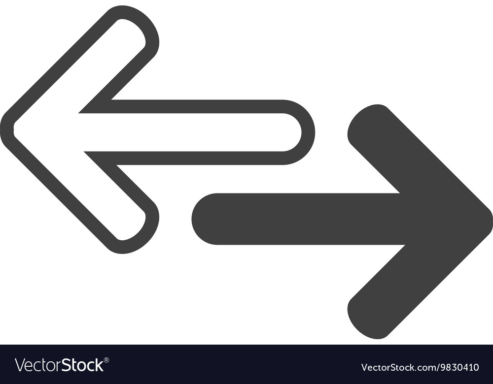 Arrows Pointing Both Ways Illustration Vector Stock Vector Royalty