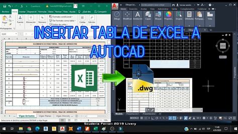 Autocad Importar Tablas De Excel A Autocad Copiar Hojas De C Lculo Con F Rmulas Saber