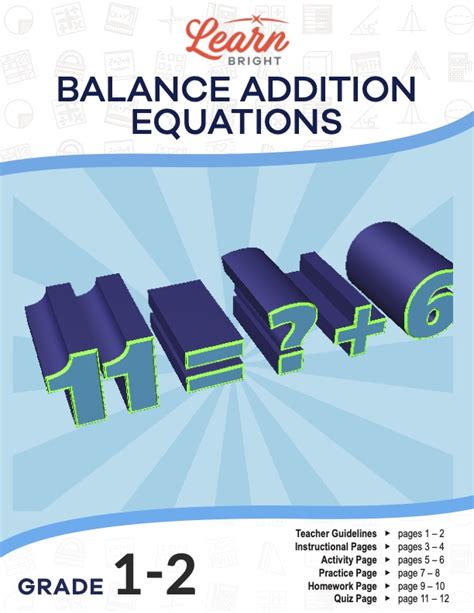 Balance Addition Equations Free Pdf Download Learn Bright