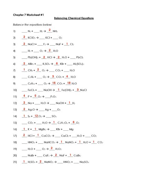 Balancing Chemical Equations Docsity Db Excel Com