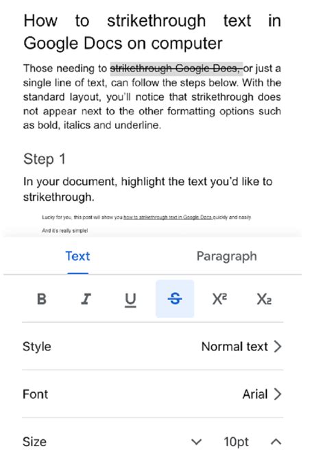 Best Guide On How To Strikethrough Text In Google Docs 2024