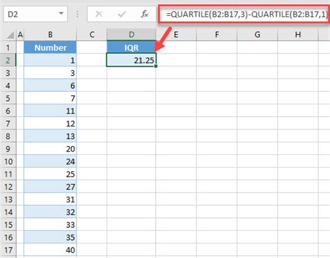 Calculate Interquartile Range Iqr Excel Google Sheets Automate