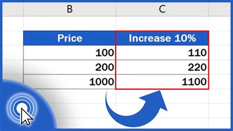 Calculate Percentage Increase Formula In Excel Youtube