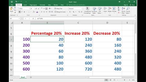 Calculate Percentage Increase In Excel Calculate Percentage Increase