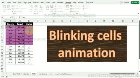 Blink Cell In Excel