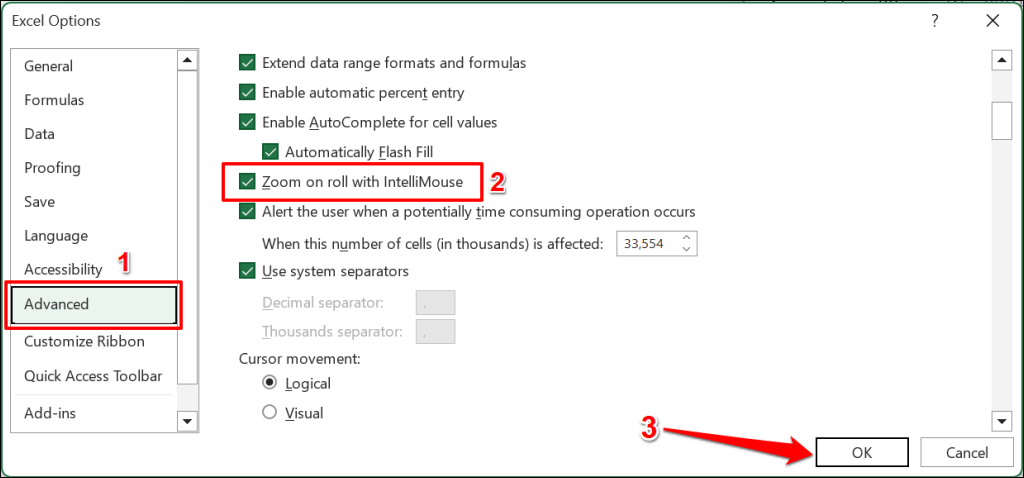 Can T Scroll In Microsoft Excel 8 Ways To Fix Helpdeskgeek