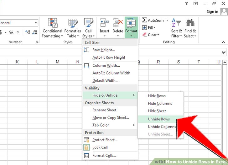 Can T Unhide Rows In Excel