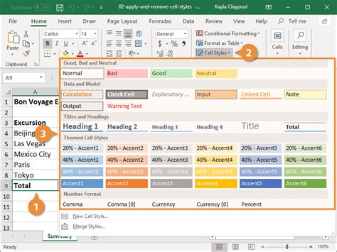 Cell Styles In Excel Customguide