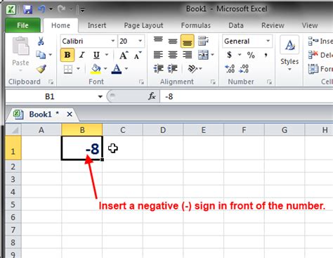 Changing Positive To Negative In Excel For Mac Ebseoseola