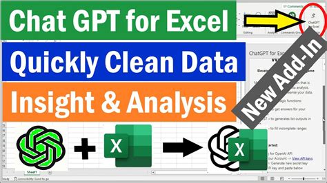 Chat Gpt In Excel Youtube